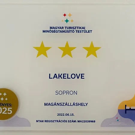 Lakelove Haziko Sopron- Erdo Es Topart Mellett Holiday home